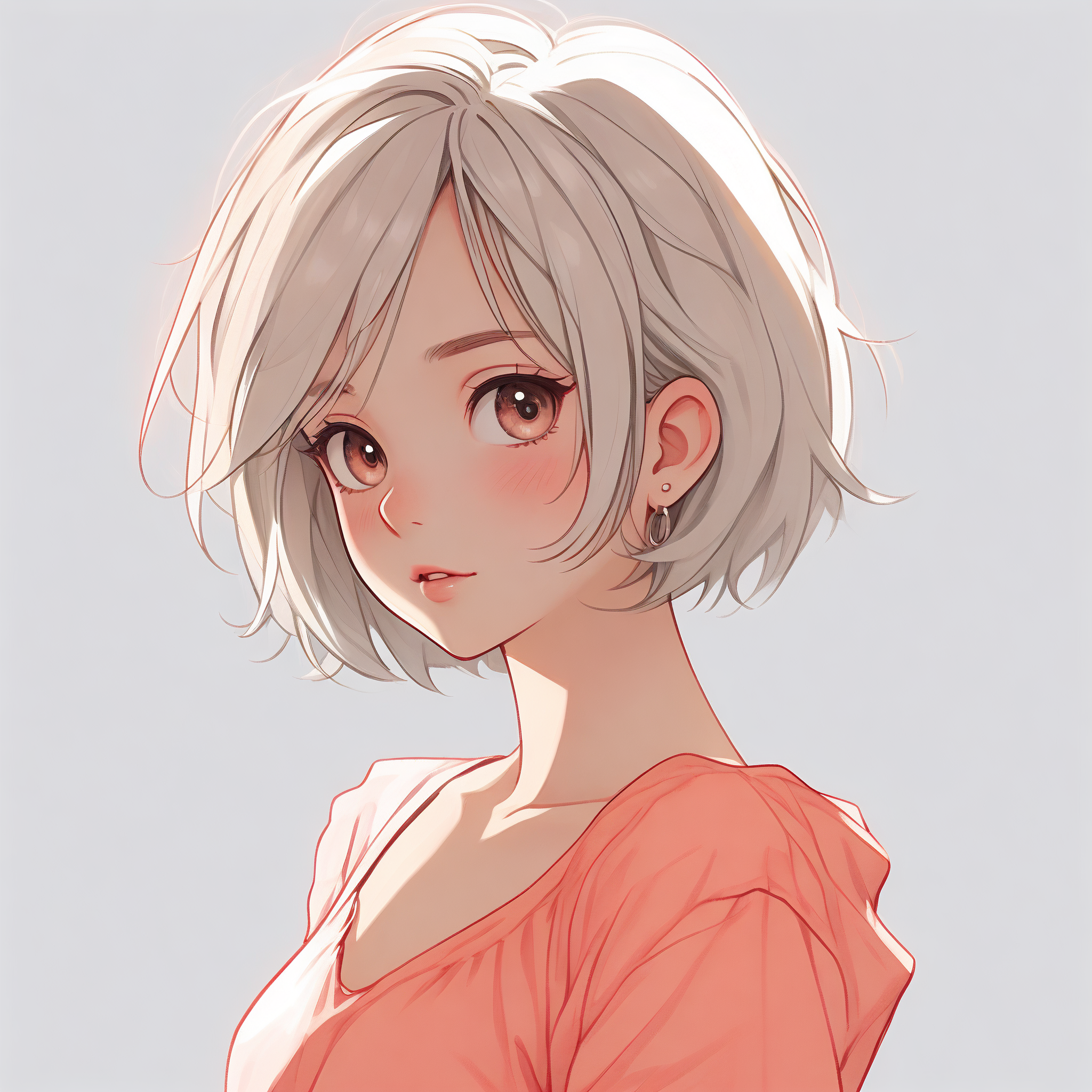 动漫女黄头发_动漫黄头发_黄色短发动漫女